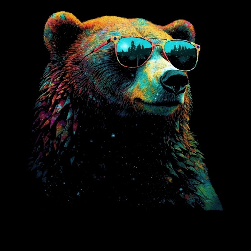 Bear Sunglasses Cool Forest Animals Gift Bears