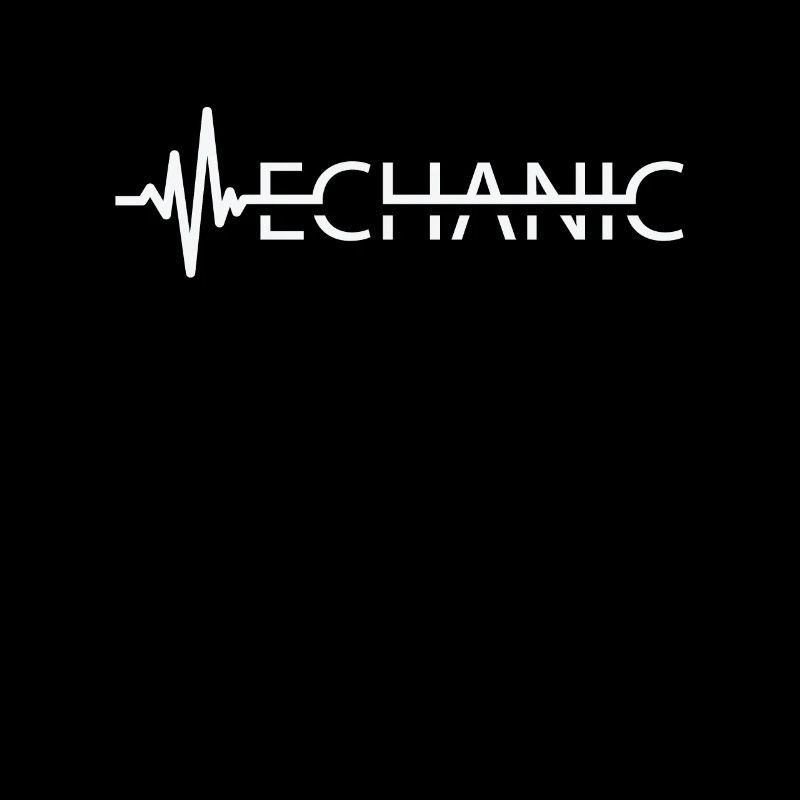 Mechanic Heartbeat Car Technician Workshop Garage