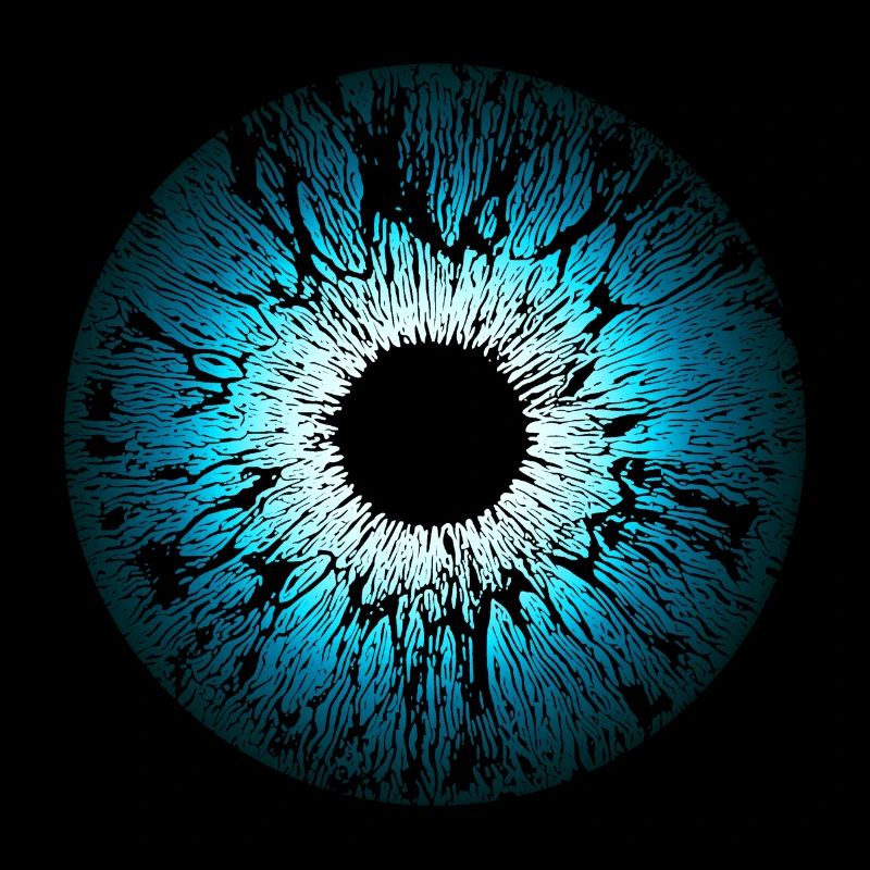 Eye, Iris, Blue, Mandala, Pupil, Eyes