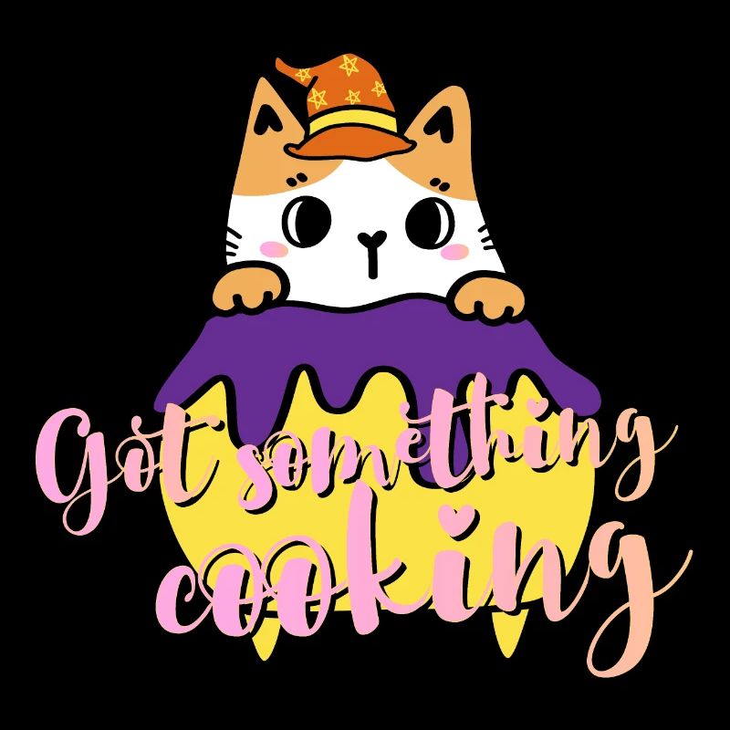 Cat got something cooking halloween witch's brew