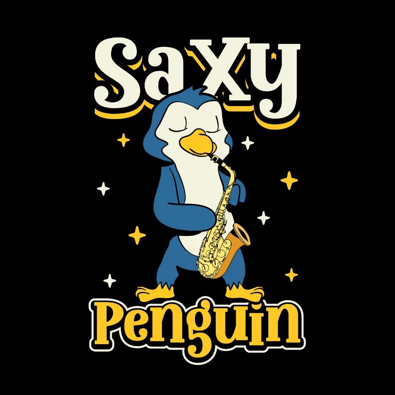 Saxy Penguin - Pinguin Saxophonist