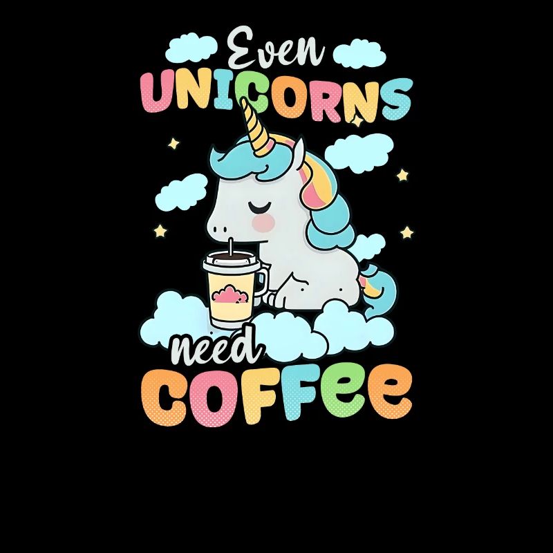 Einhorn Auch Einhörner brauchen Kaffee