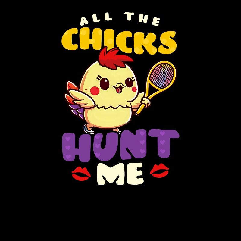 Tennis Easter Chicks Hunt Me