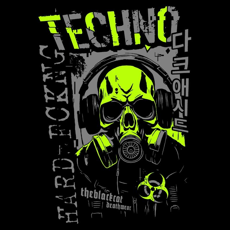 Hard Techno Skull