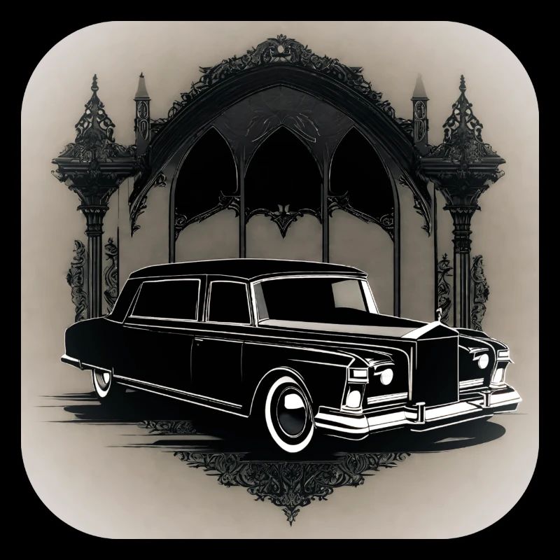 Cooler Oldtimer Leichenwagen