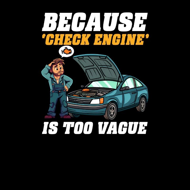 Automechaniker, weil „Check Engine“ zu vage ist