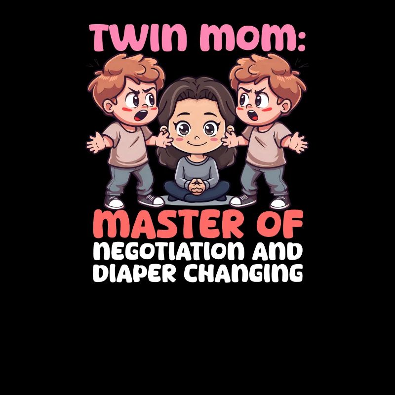 Twin Mom Master Negotiation Diaper Changing