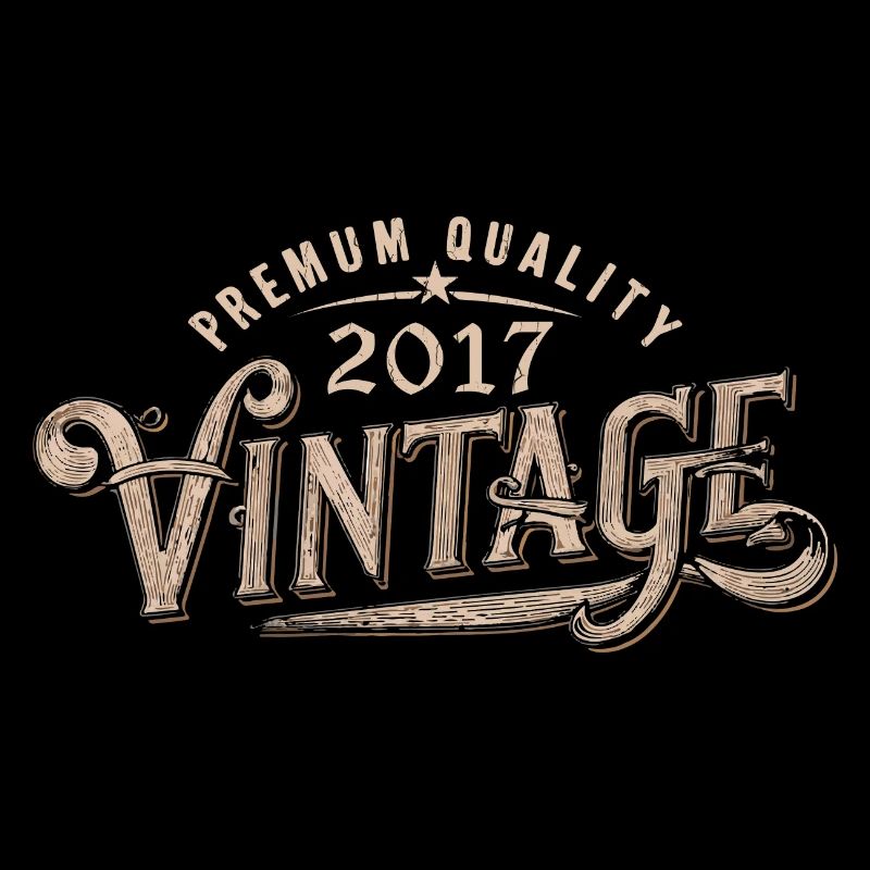 2017 Vintage 2017 Cadeau Anniversaire 2017 Rétro