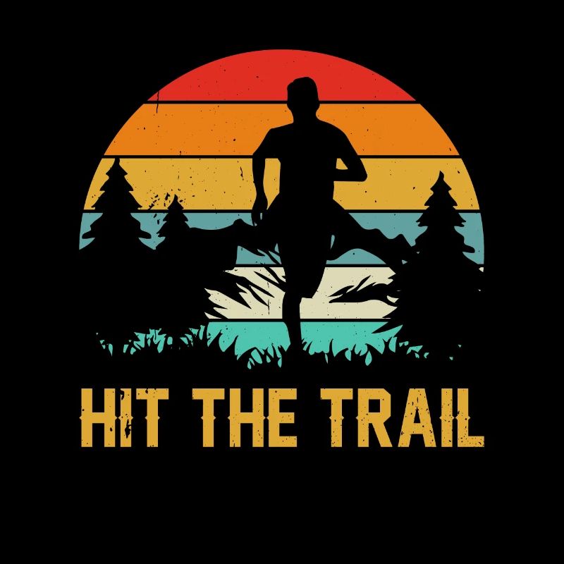 Mountain runner jogging in the mountains