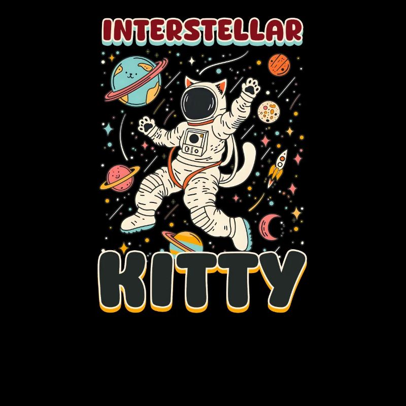 Chat astronaute Interstellar Kitty