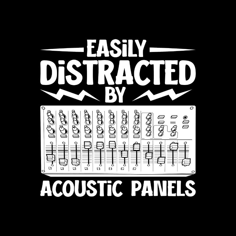 Distracted by mixer - sound engineer