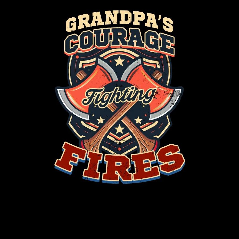 Firefighter Grandpa Fighting Fires