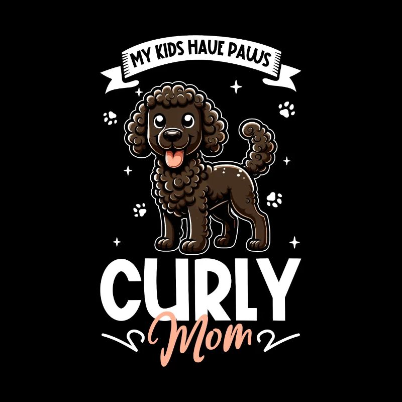 Curly-coated Retriever Mom