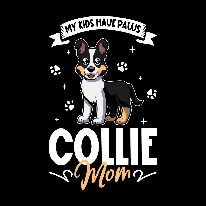 Short-haired collie mom