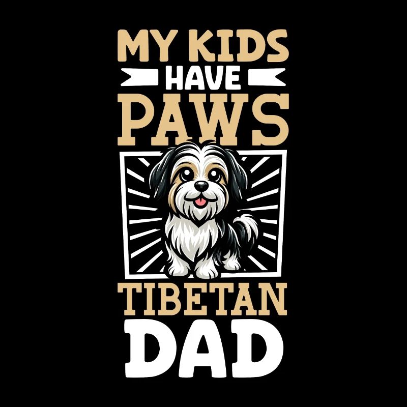 Papa terrier tibétain