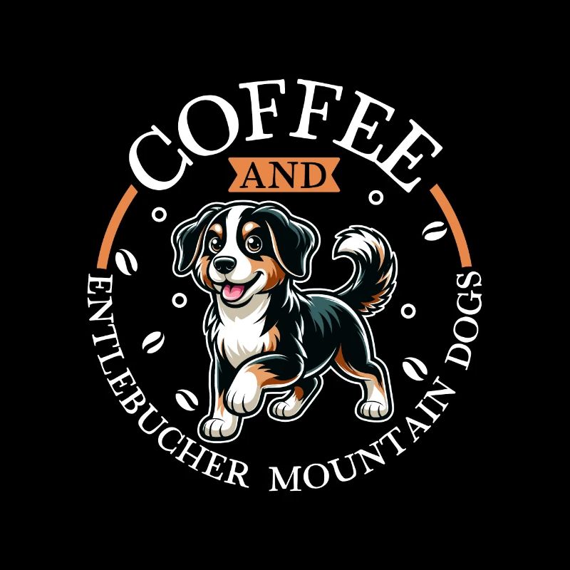 Coffee and Entlebucher Mountain Dog
