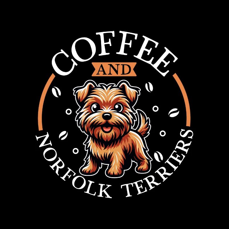 Kaffee und Norfolk Terrier