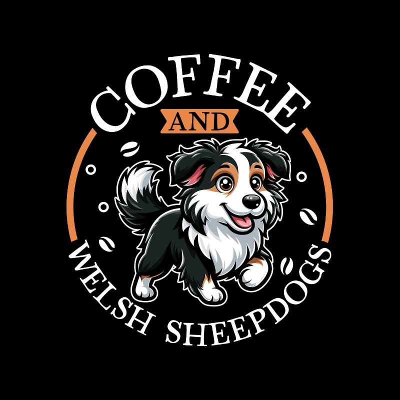 Kaffe og walisisk fårehund