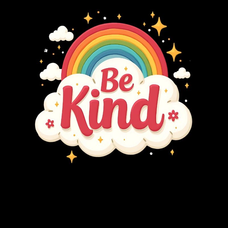 Be kind, rainbow, stop bully