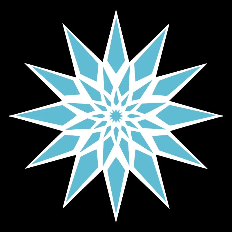Cristal de glace étoilée