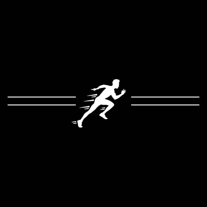 running silhouette line running
