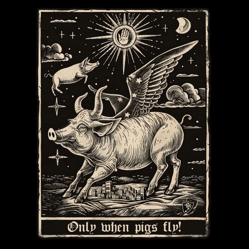 Only when pigs fly