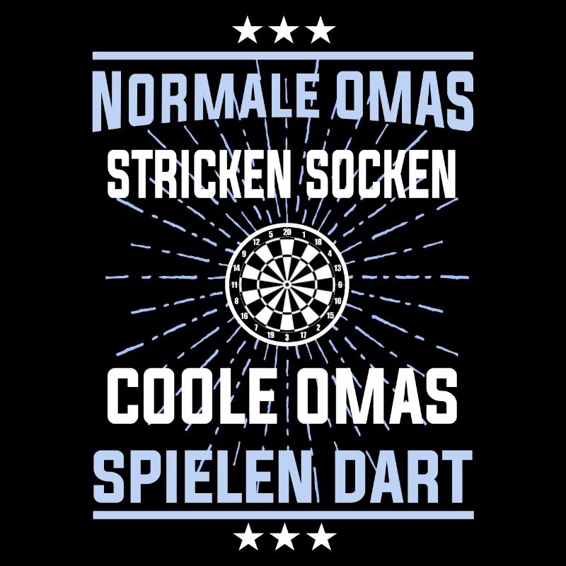 Coole Omas spielen Dart - Großmutter Shirt