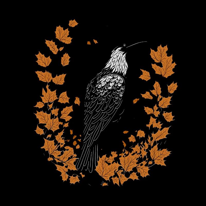 Rabe im Herbst
