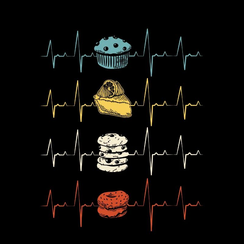 Pastry Chef Baking Baker Muffin Heartbeat