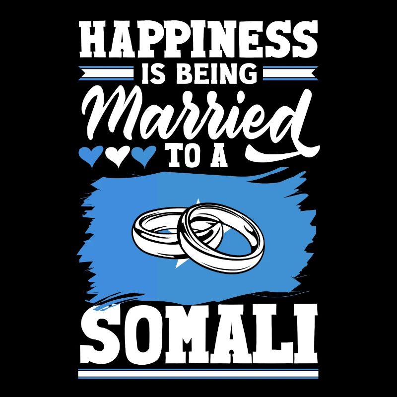 Somali Somalia Flagge Glück wird verheiratet mit
