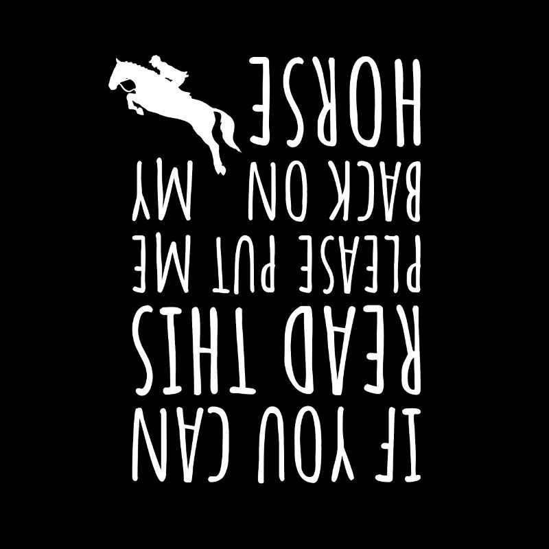 Retour sur mon cheval drôle de cheval disant cavalier