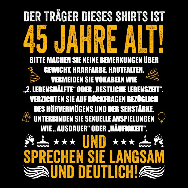 45. Geburtstag lustige Geschenke Männer 45 Jahre
