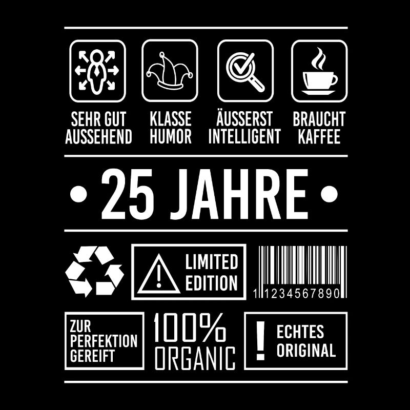 25. Geburtstag Spruch 25 Jahre Geschenk