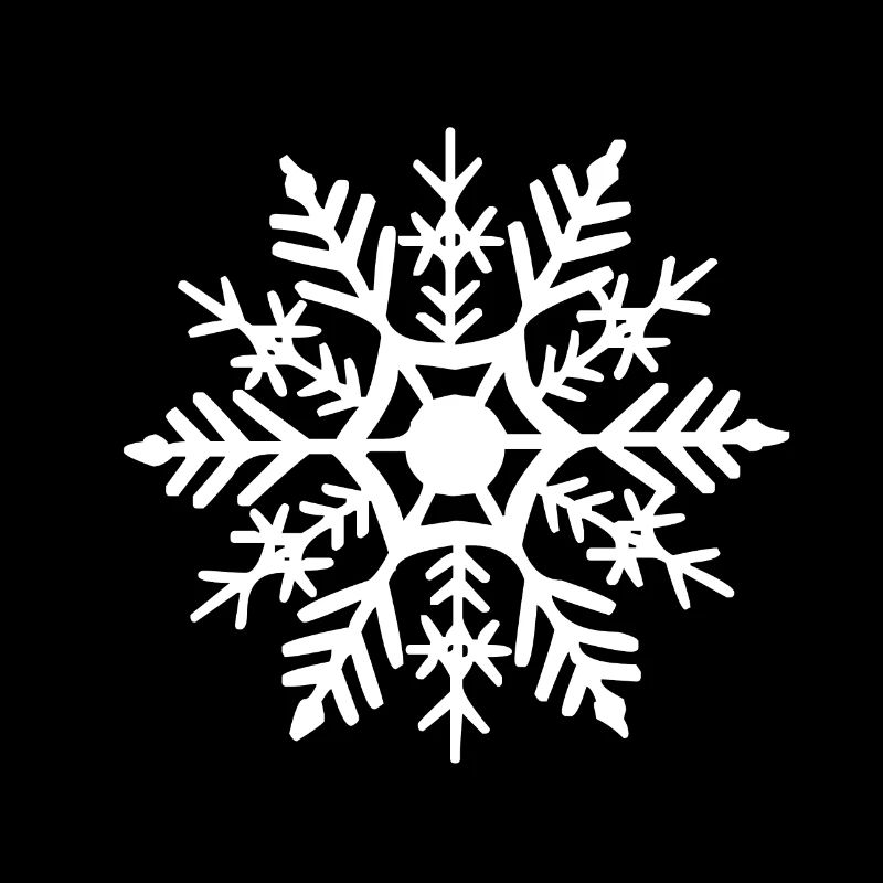 Flocon blanc de neige pour Noël