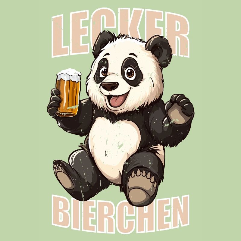 Lecker Bierchen X Panda Meme Bier lustiges