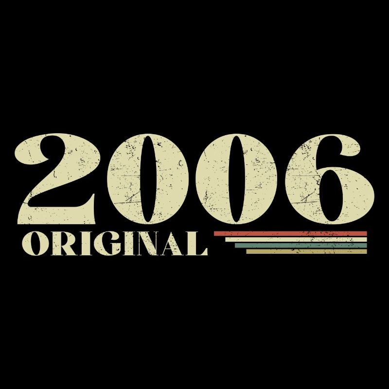 Original 2006 Vintage 2006 Retro Anniversary 2006