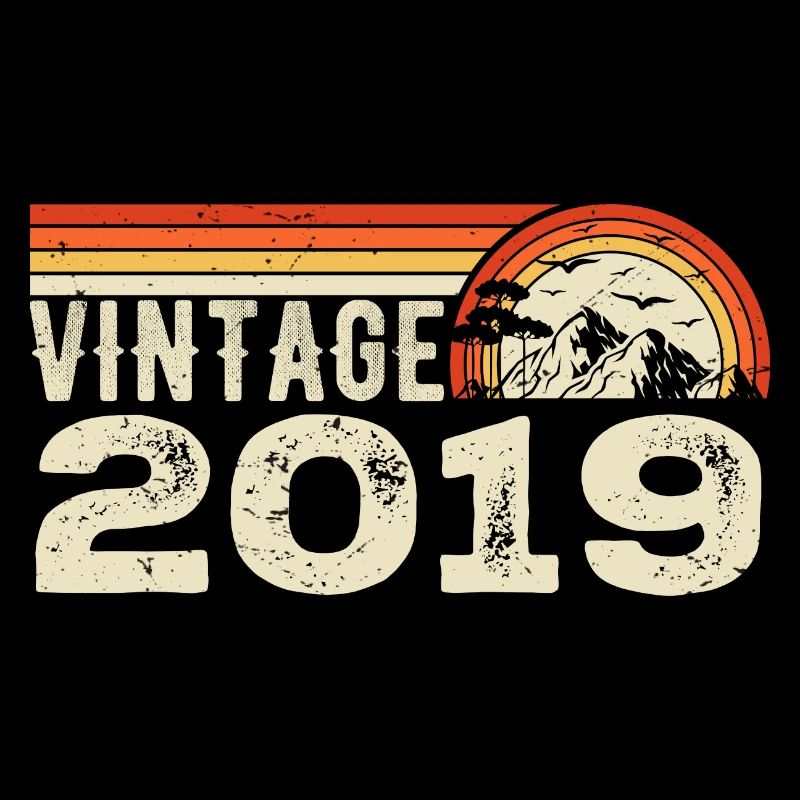 Vintage 2019 Retro 2019 Birthday Gift 2019