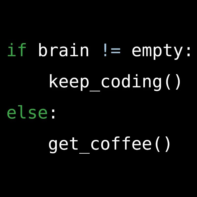 When head is empty -> coffee