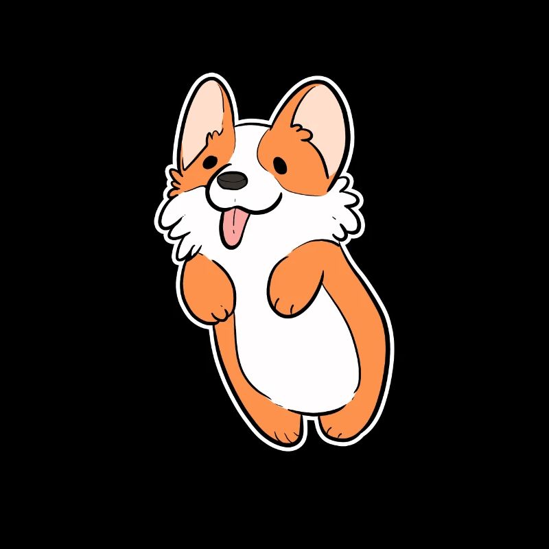 Cadeau d'amant de chien de saut de Corgi