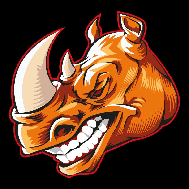 Rhinoceros head beast