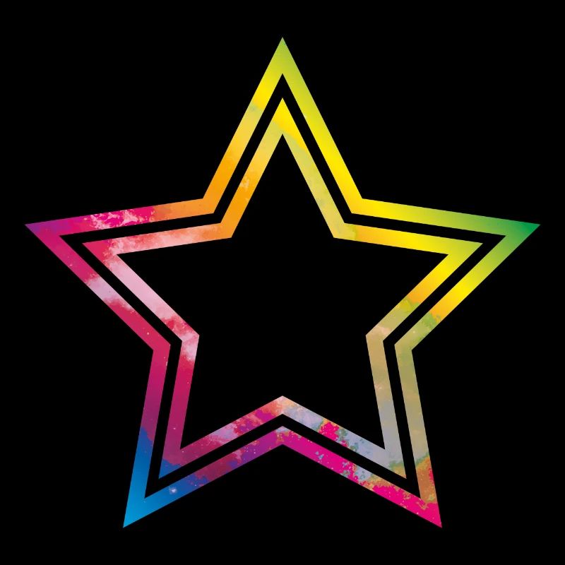 symbole coloré étoile