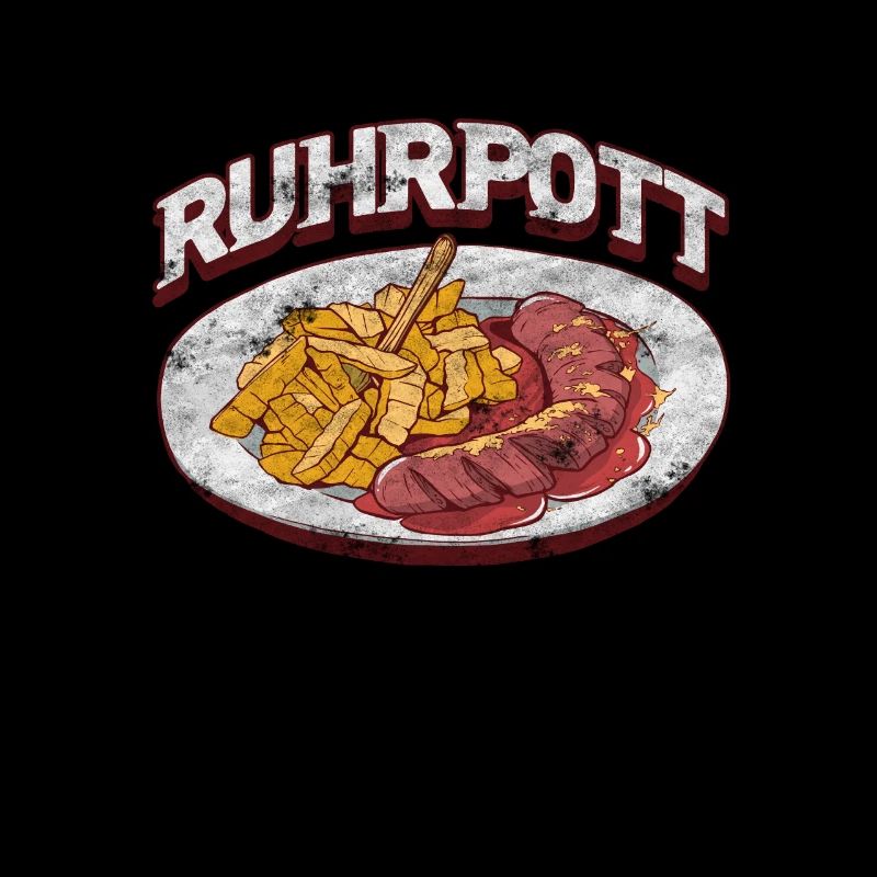 Currywurst Bratwurst Ruhrpott Spruch NRW Zeche