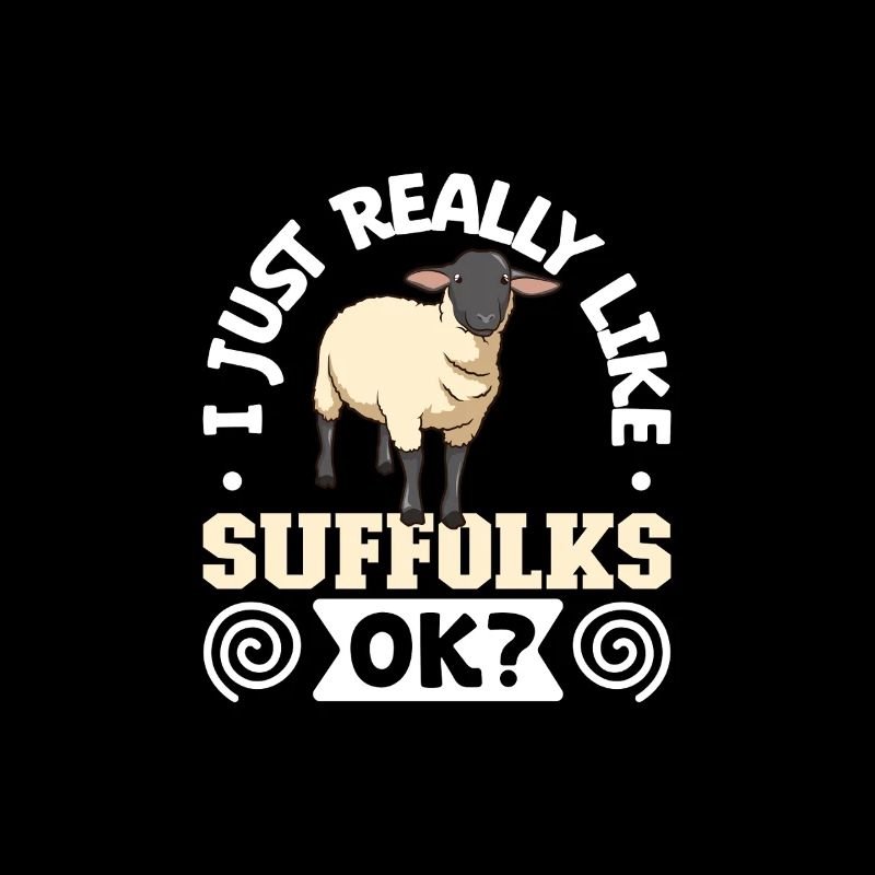 J’adore mes moutons Suffolk
