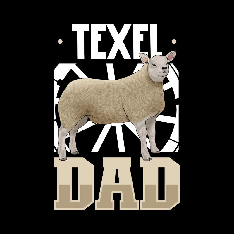 Texel sheep dad