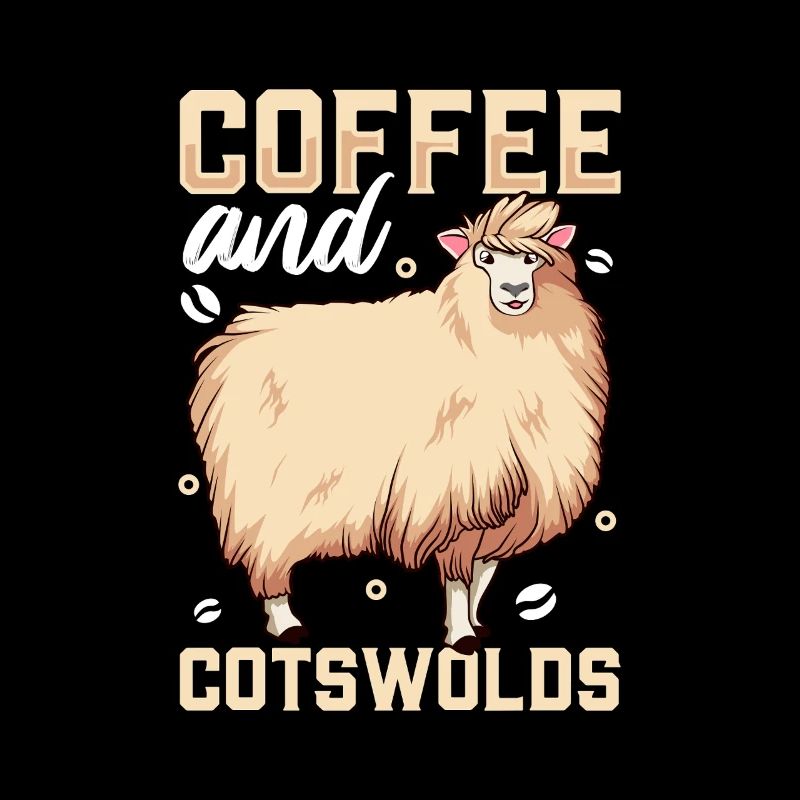 Kaffee und Cotswold-Schaf
