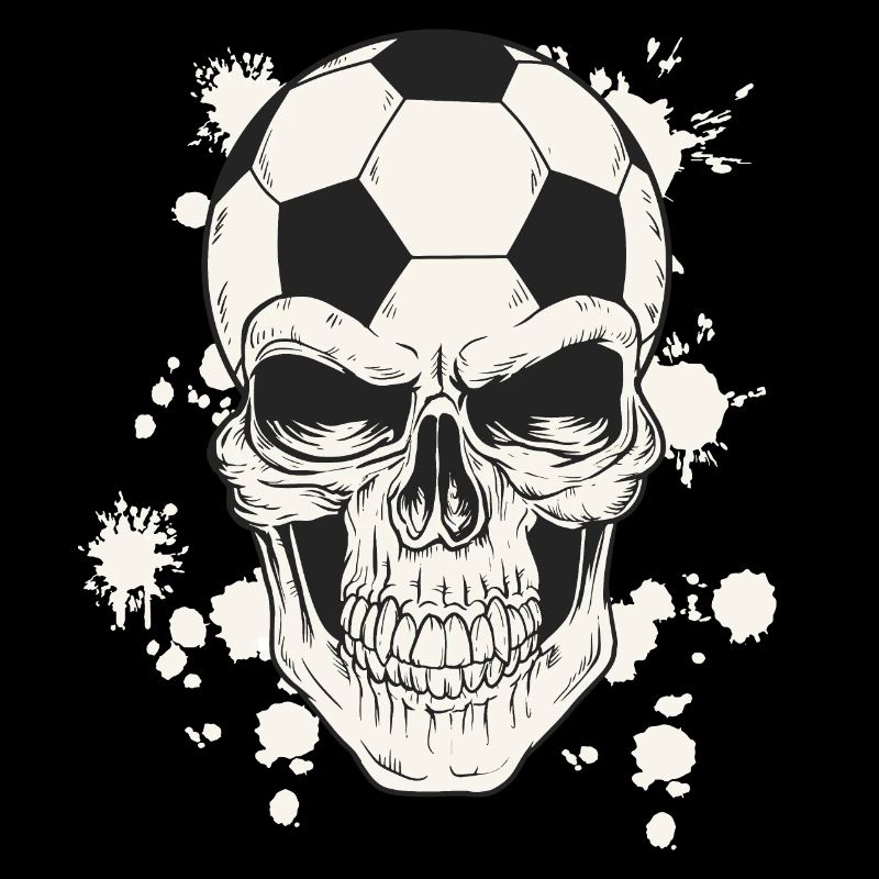 Fussball Totenkopf