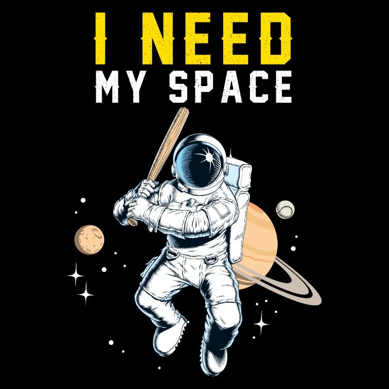Baseball TShirt I Need My Space Softball Tee Shirt