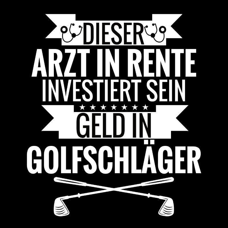 Arzt in Rente Golf Golfschläger