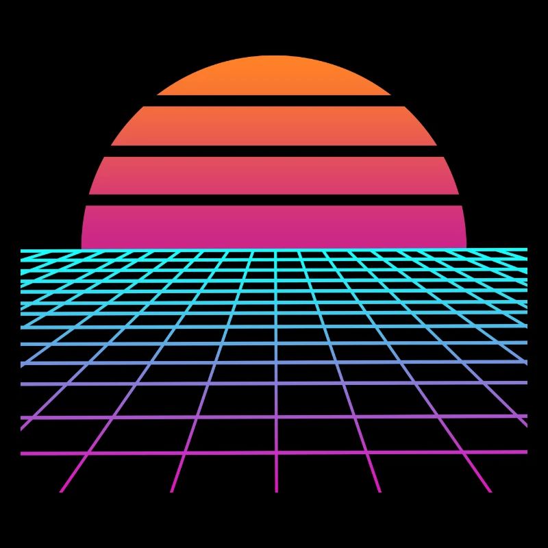 Synthwave Sunset. Peintre Poison