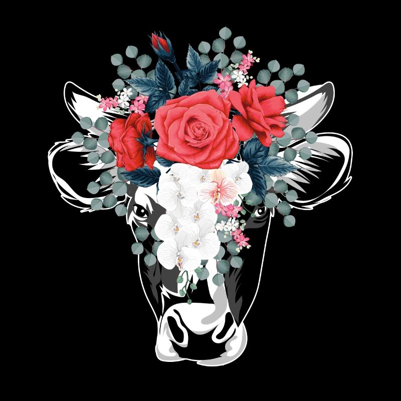 Animaux fleurs de vache